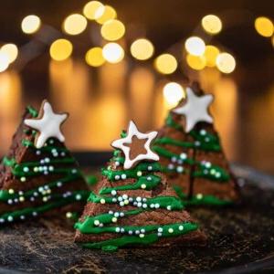 Χριστουγεννιάτικα Μπράουνις 13 festive Christmas tree brownies