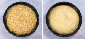 Γερμανική bienenstich kuchen έτοιμη για ψήσιμο