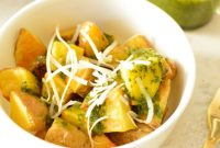 Honey Gold Roasted Potatoes with Fresh Cilantro Vinaigrette