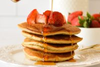 Light and Fluffy Oat Flour Pancakes
