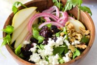 Sweet and Peppery Pear Arugula Salad