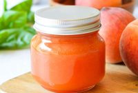 Summer Peach Basil Syrup