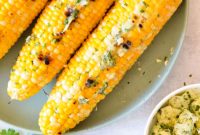 Chargrilled Corn with Herbed Lemon Butter