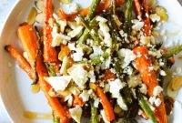 Golden Roasted Green Beans and Carrots