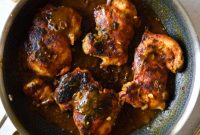 Zesty Sweet Mustard Chicken Thighs