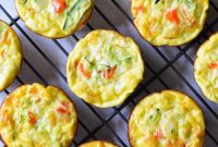 Savory Zucchini White Cheddar Egg Bites