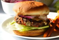 Kickin’ Black Bean Burger