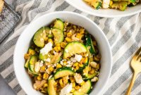 Mediterranean Zucchini and Corn Sauté
