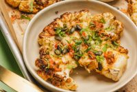 Crispy Cheesy Cauliflower Steaks with Bright Pepita Salsa