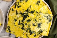 One Pan Baked Eggs with Spinach and Feta