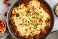 One-Pan Cheesy Meatballs