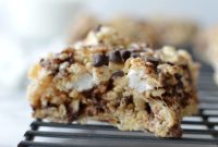 Gooey Chocolate Chip Krispie Squares