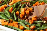 Perfectly Roasted Green Beans and Sweet Potatoes