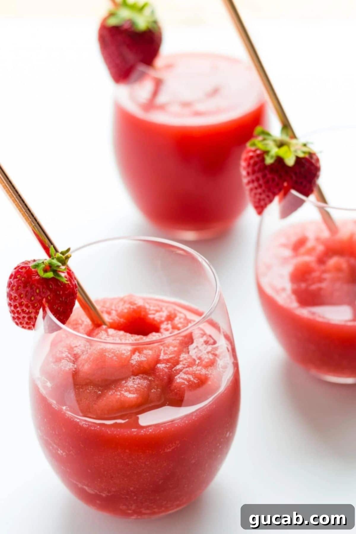 21 Must-Try Cuisinart Ice Cream Maker Recipes 10 three glasses of strawberry slushies