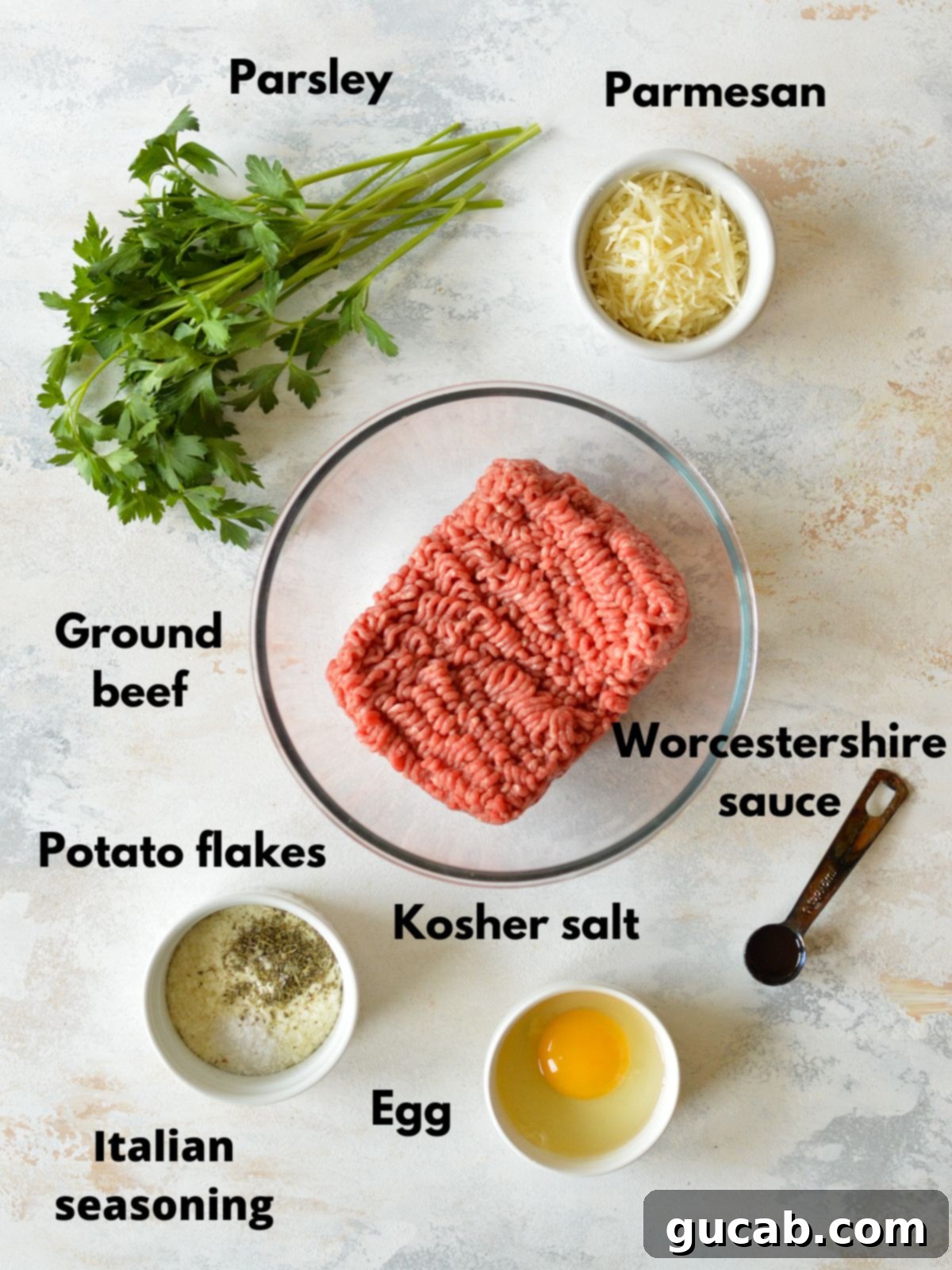 ingredients for gluten free meatballs