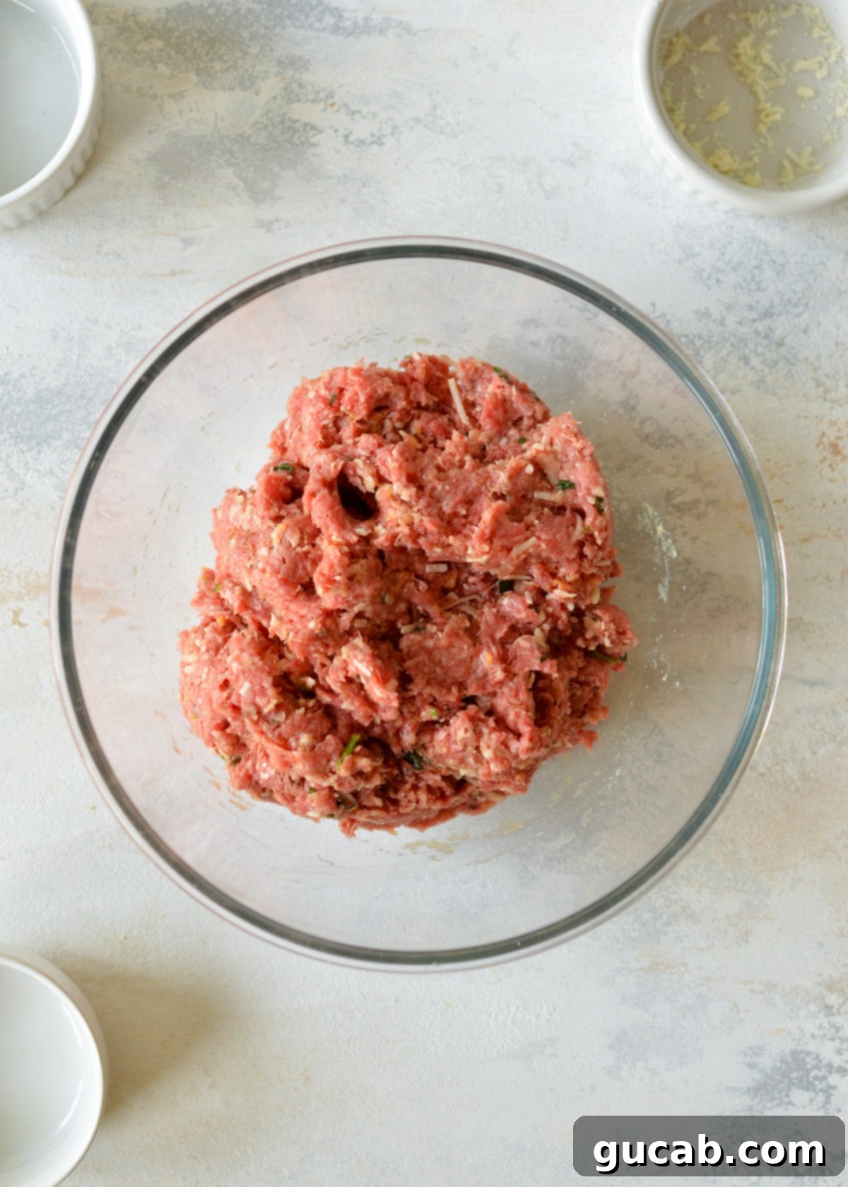a bowl of ground beef