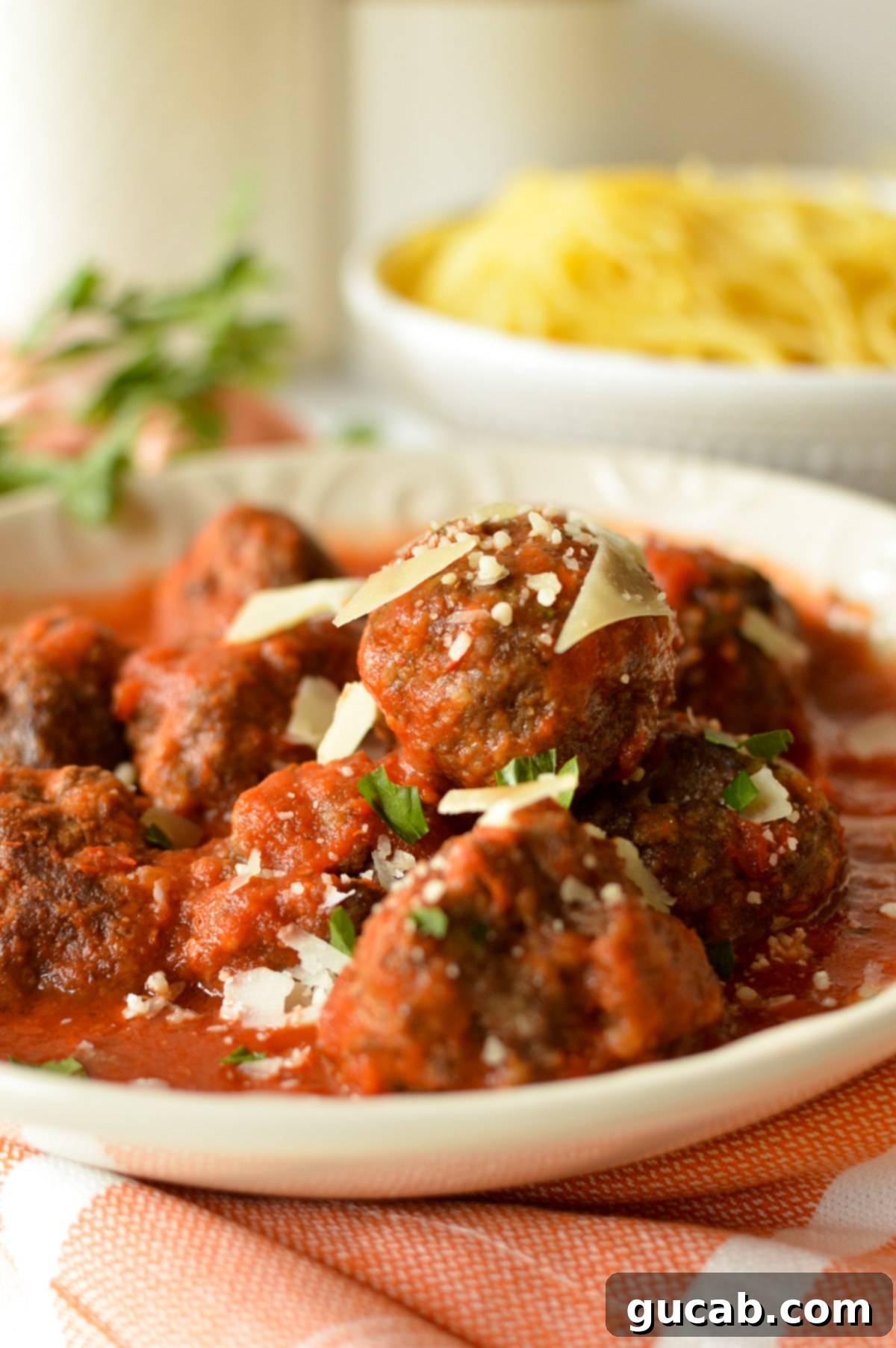 gluten free meatballs in marinara sauce