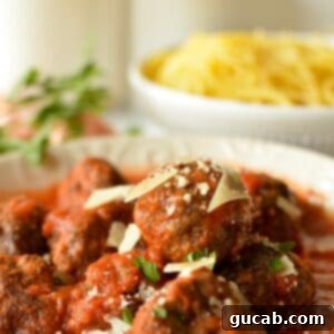 a bowl of gluten free meatballs with parmesan
