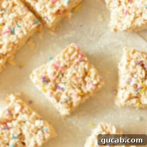 Fluffy Rice Krispie Treats 11 rice krispie treats on the counter
