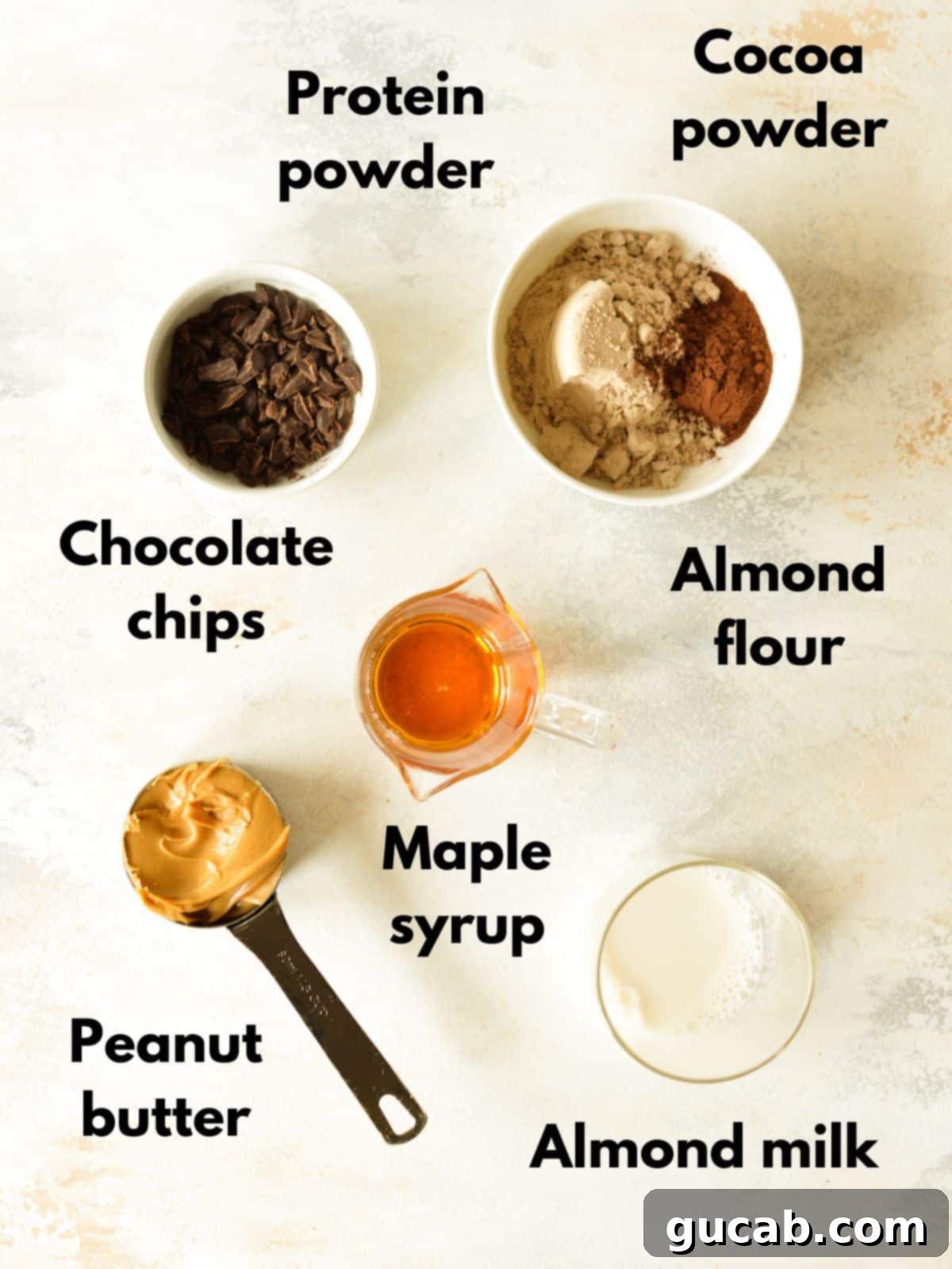 Chocolate Protein Cookie Dough 3 ingredients for chocolate protein cookie dough