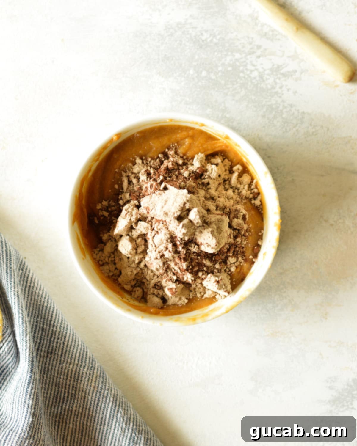 Chocolate Protein Cookie Dough 6 peanut butter with protein powder on top