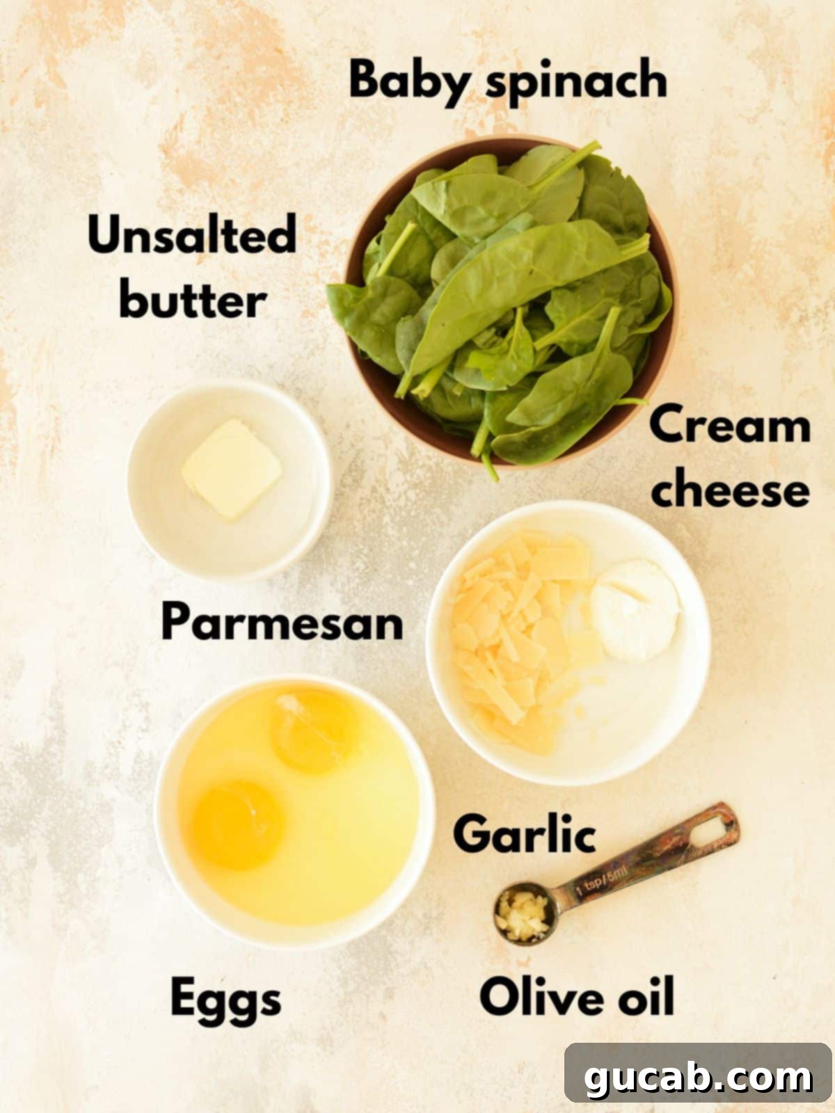 spinach omelette ingredients