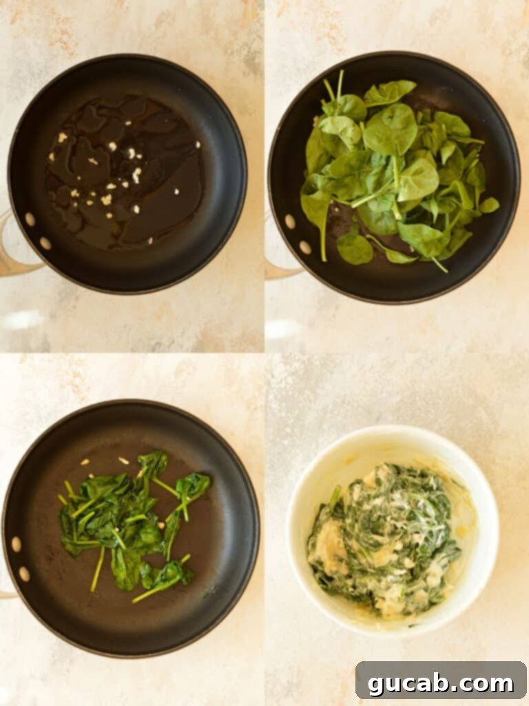 how to sauté spinach