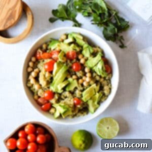 Vibrant Herb & Quinoa Power Bowl 12 quinoa salad with avocado and tomatoes