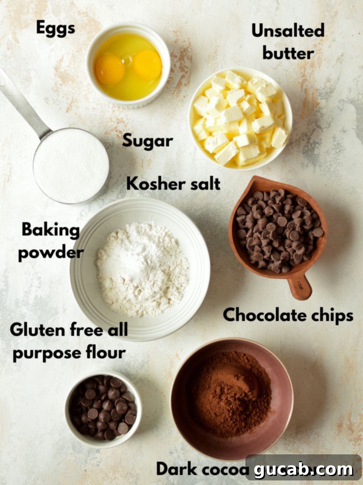 Effortless Fudgy One Bowl Gluten Free Brownies 3 ingredients for gluten free brownies