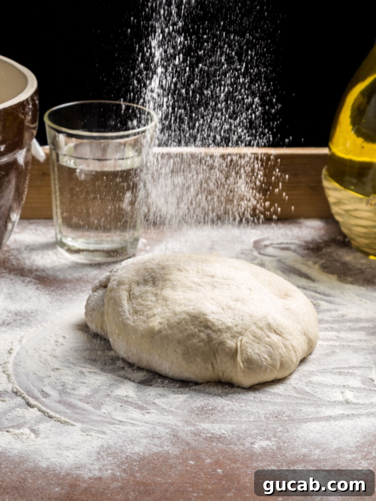 Your Ultimate Guide to Dominos Gluten Free Pizza 3 Close-up of fresh pizza dough sprinkled with flour.