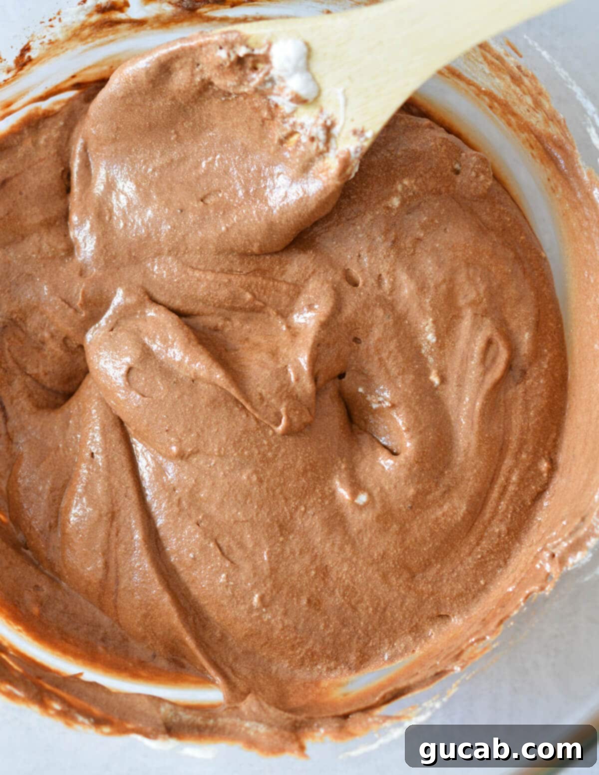 a bowl of chocolate mousse. 