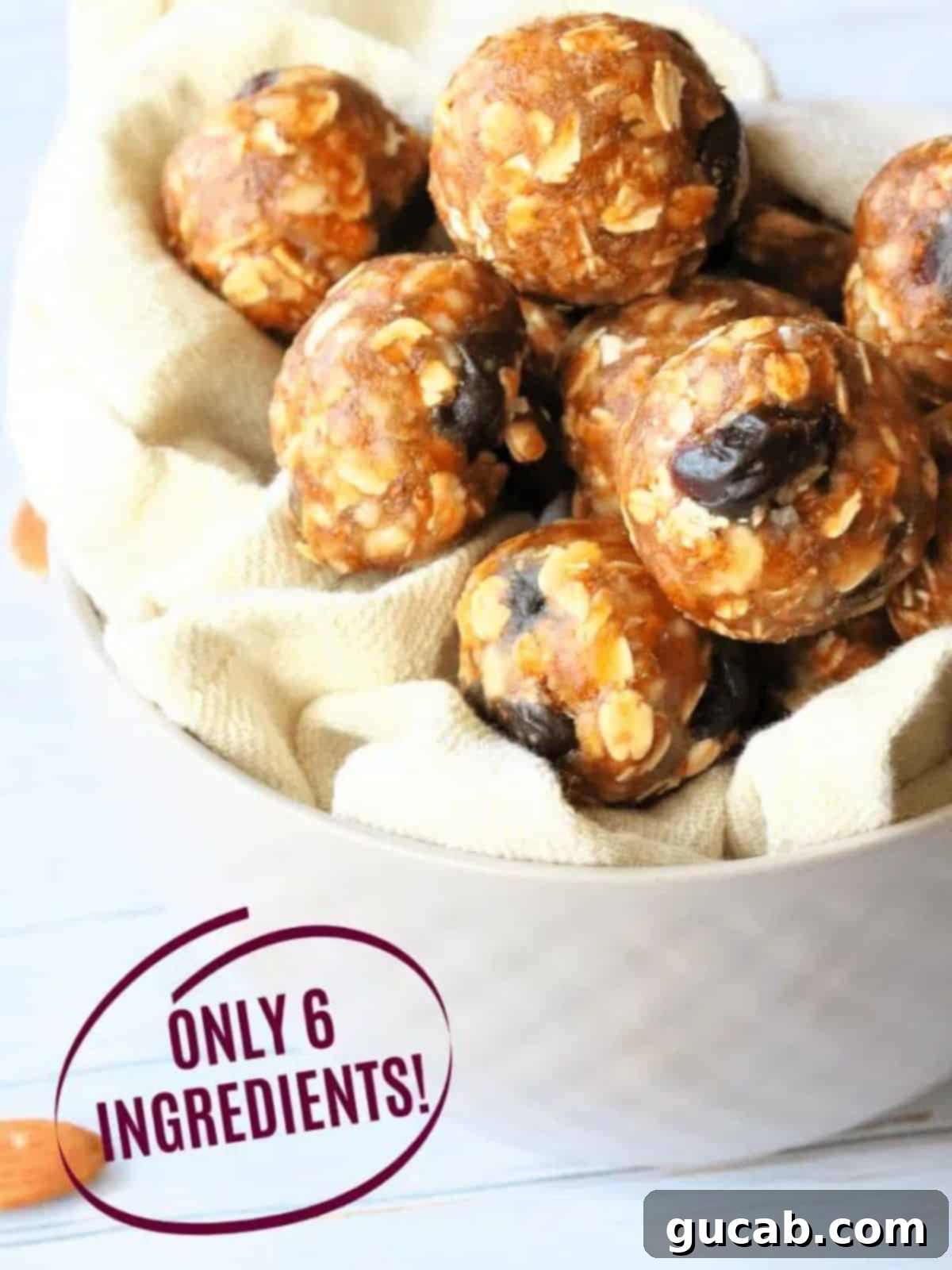 Wholesome cherry vanilla energy balls, perfect for a quick, healthy snack.