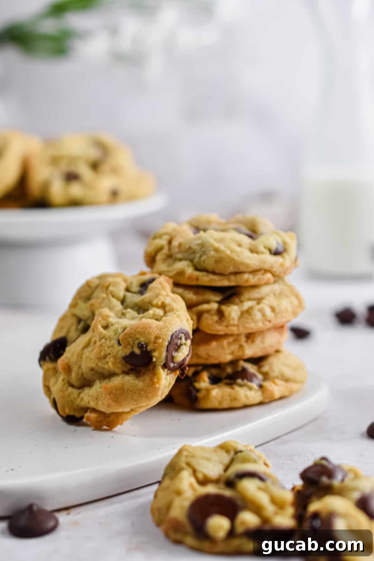 Next-Level Cookies: 25 Recipes You Need to Bake 17 A stack of gourmet brown butter sourdough chocolate chip cookies.