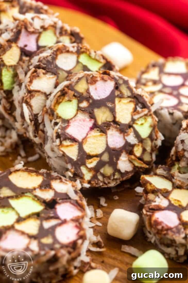 chocolate cookies with mini marshmallows. 