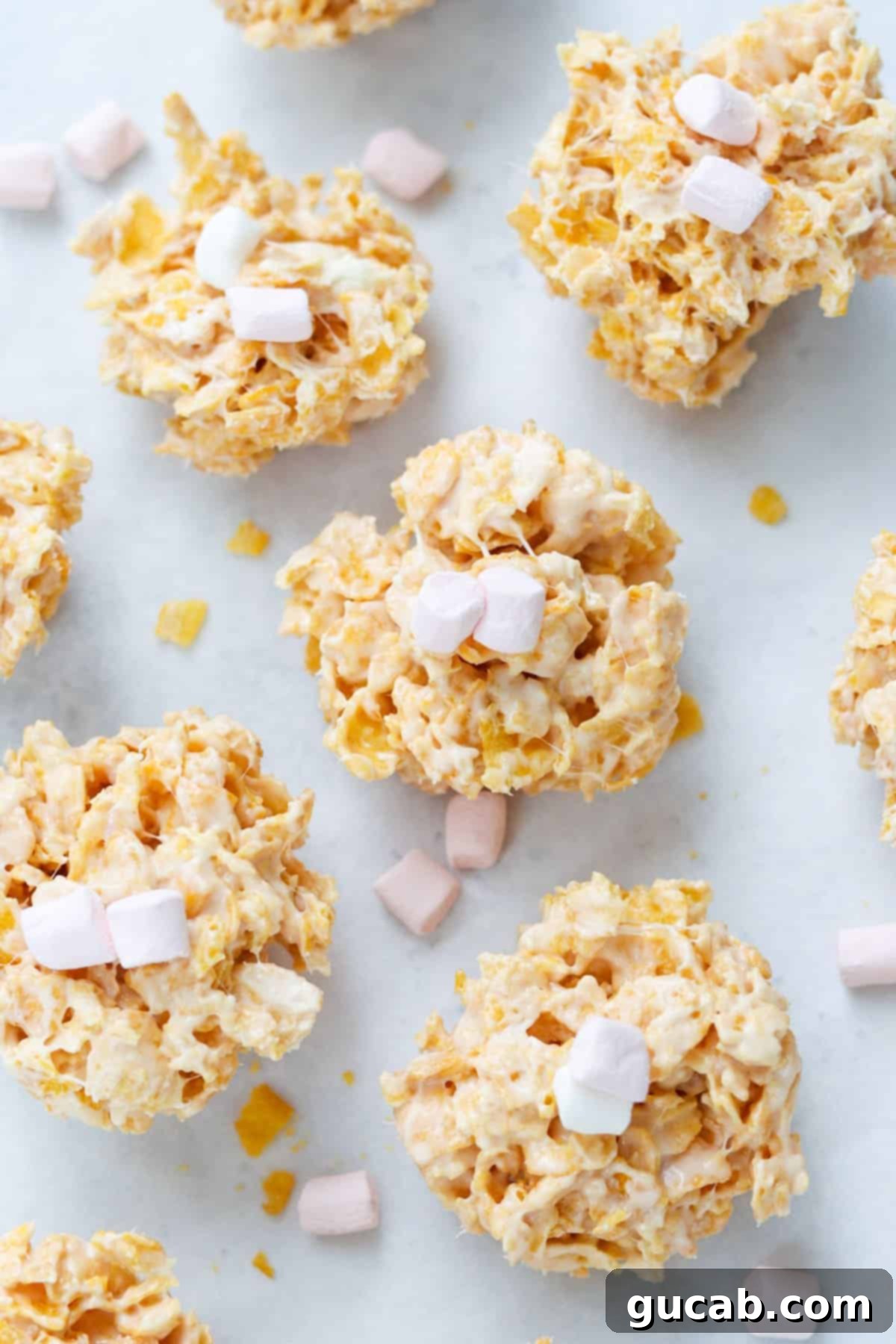 marshmallow cornflake cookies. 