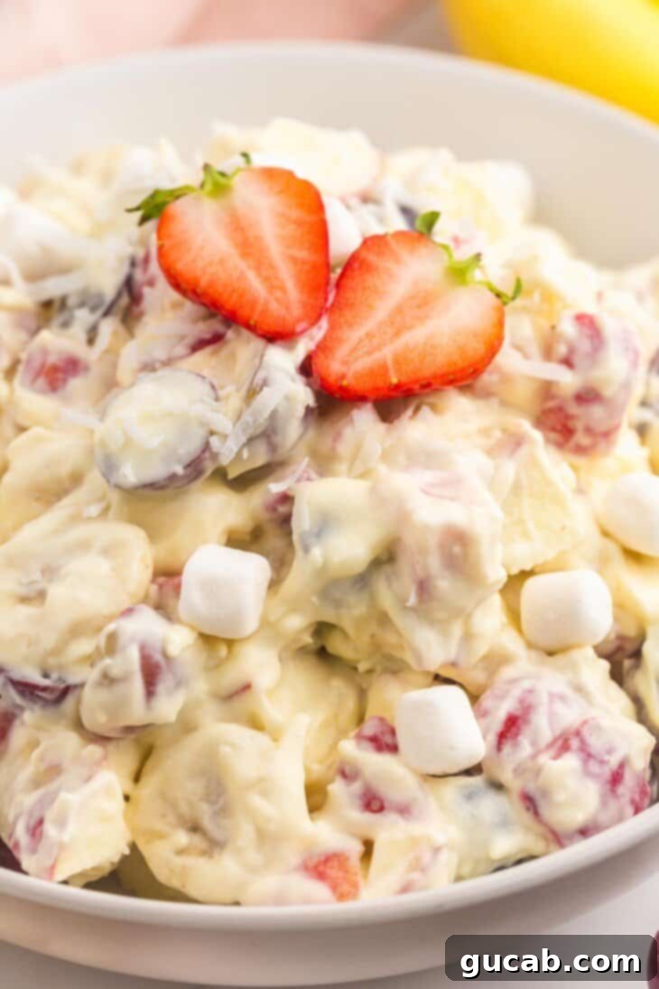 creamy fruit salad