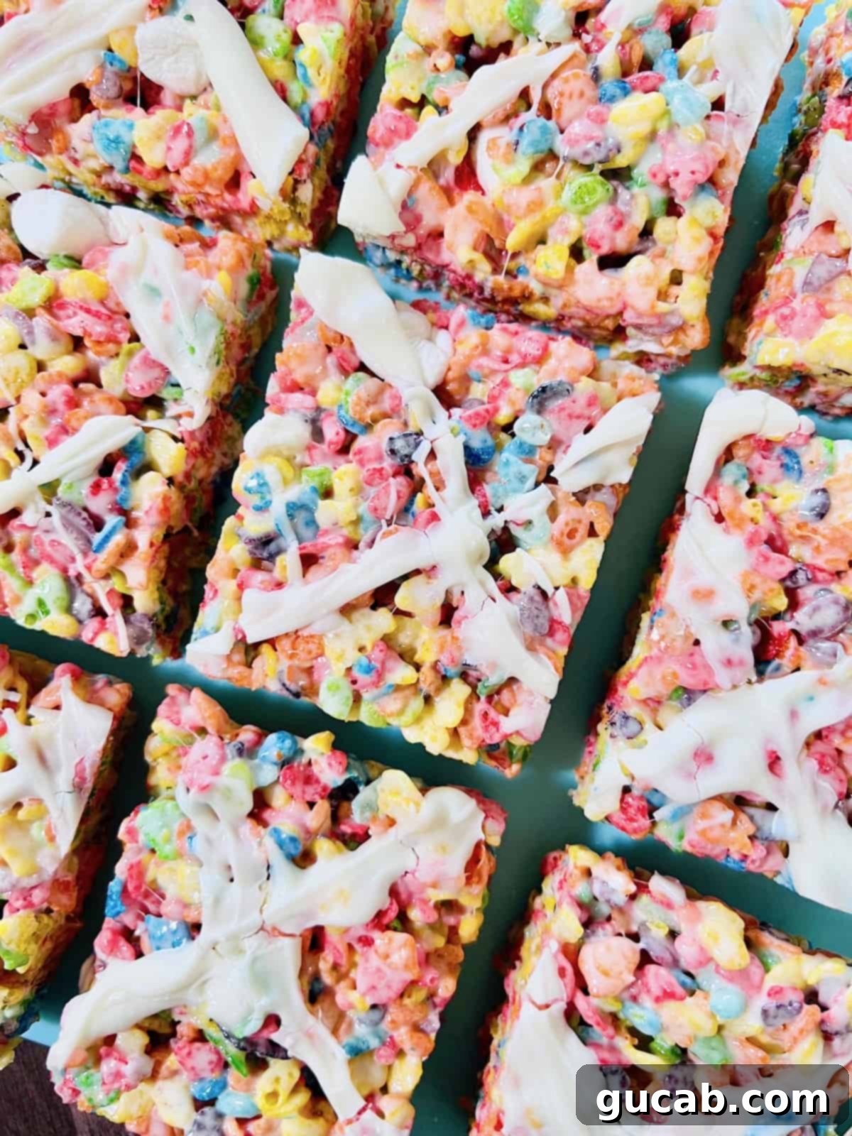 fruity pebbles cereal bars. 
