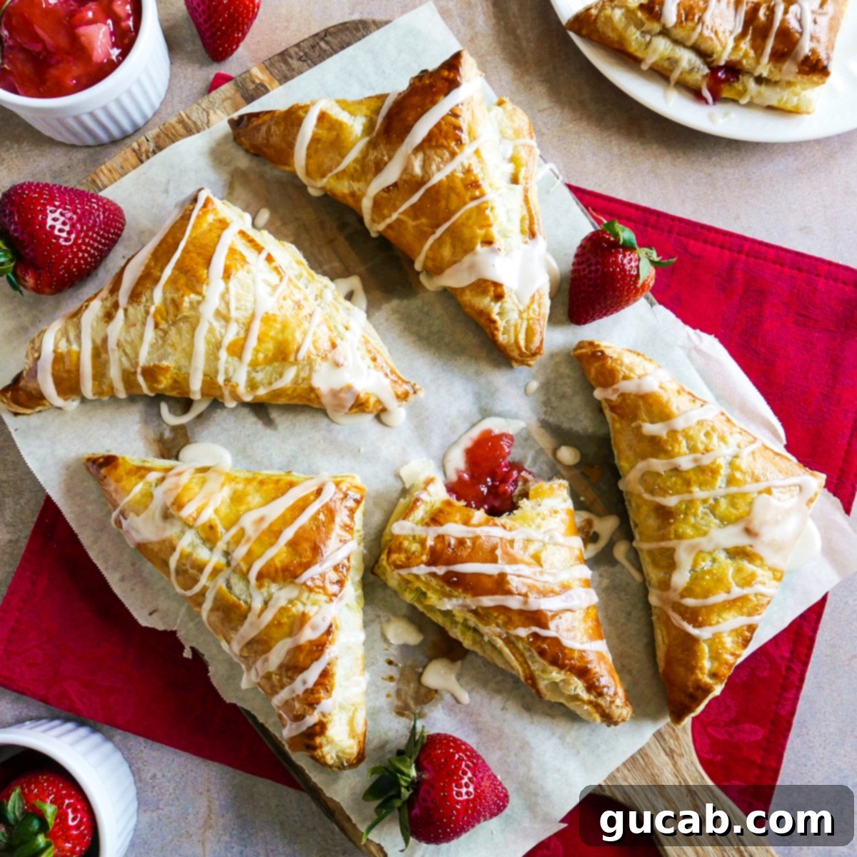 23 Irresistible Frozen Strawberry Delights 21 strawberry turnovers