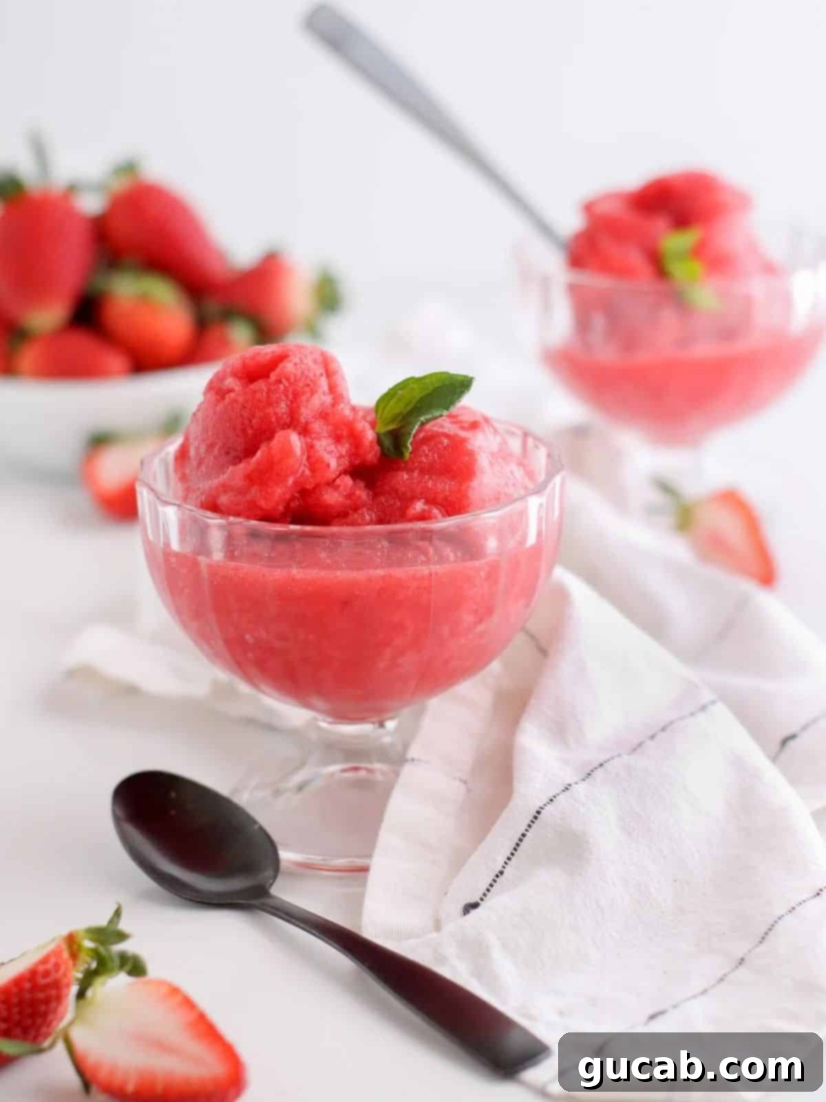 strawberry sorbet
