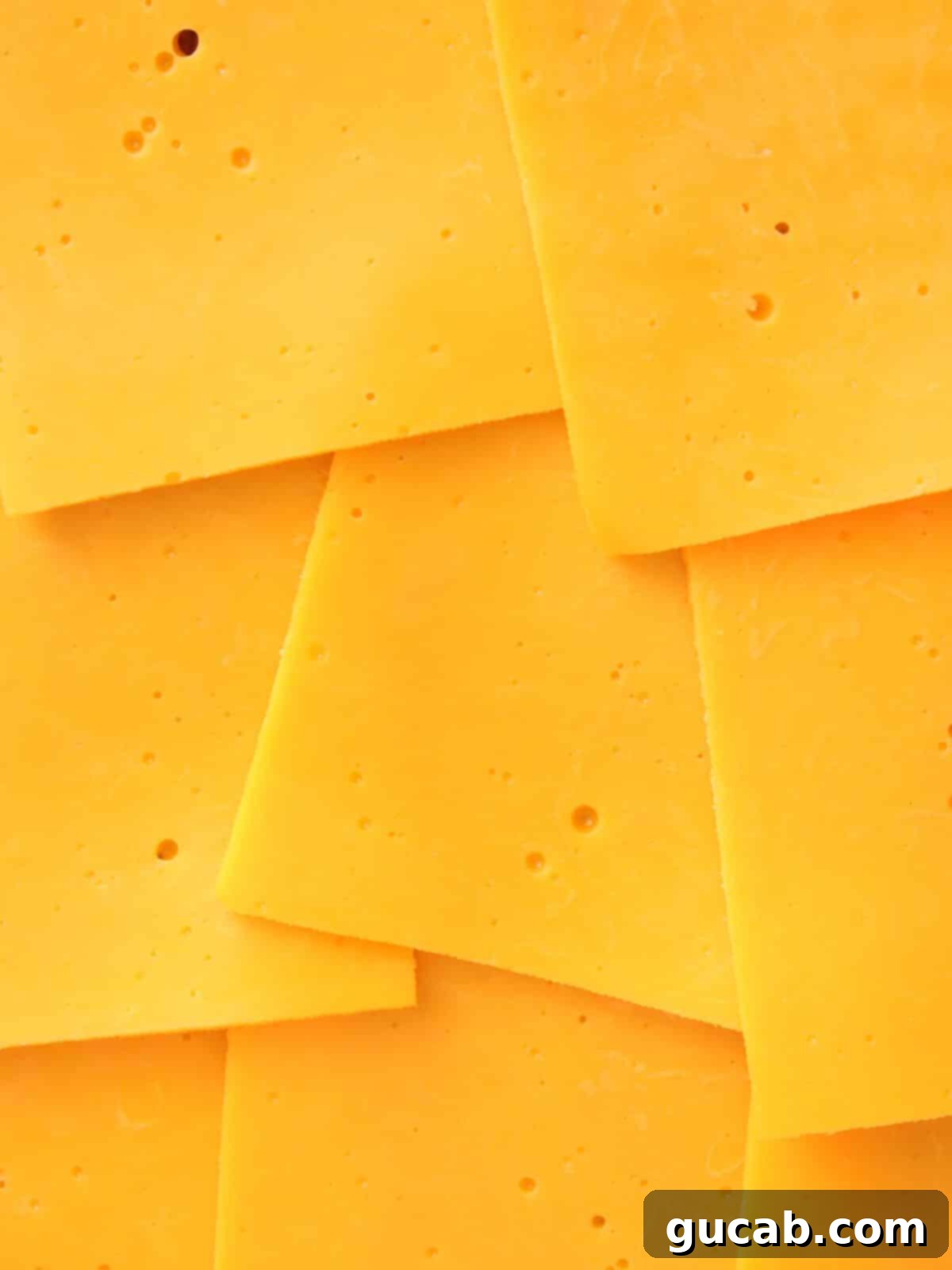 slices of cheddar cheese