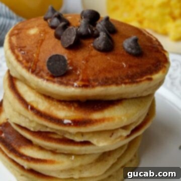 stack of cassava flour pancakes