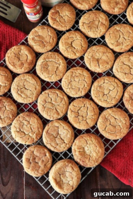 maple snickerdoodles on a wire rack. 