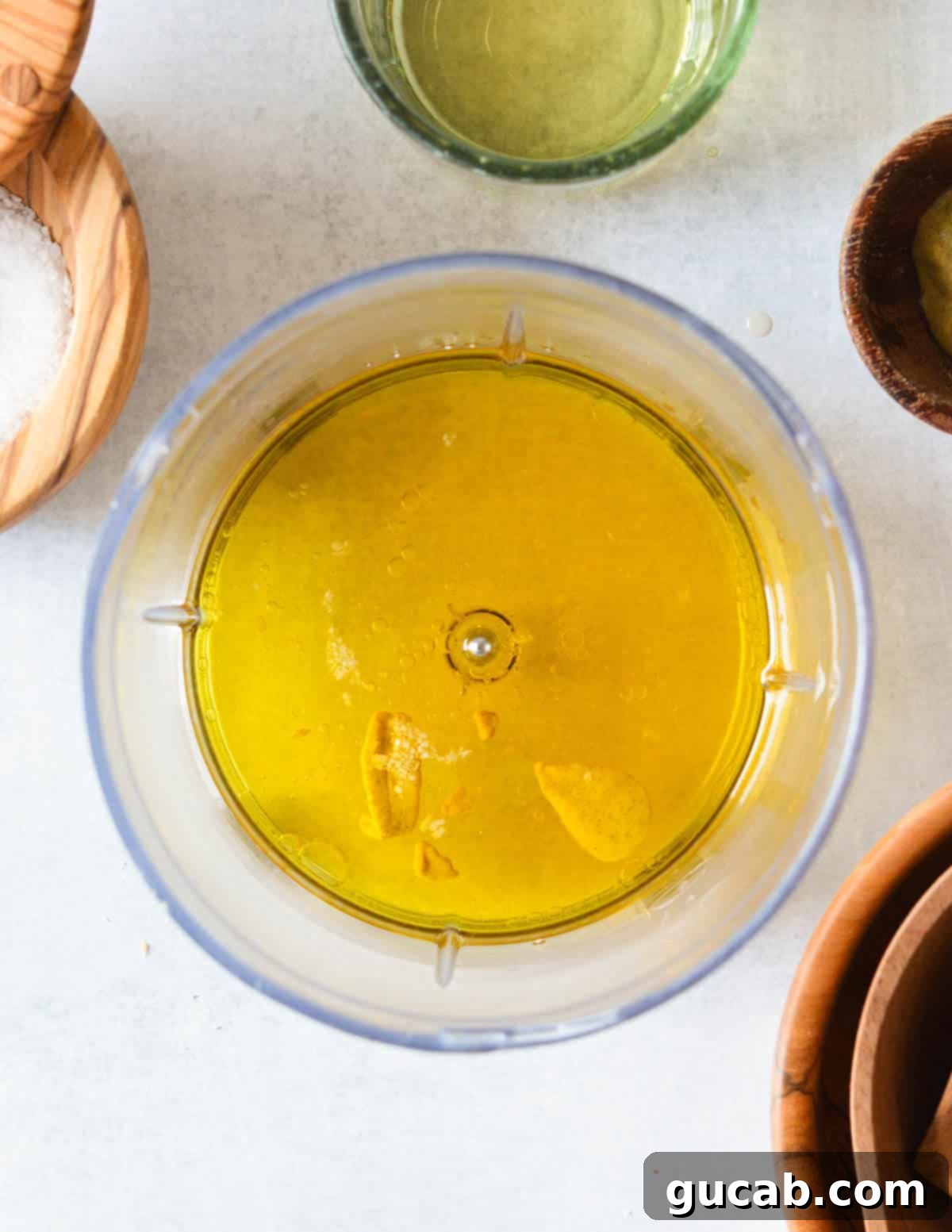 olive oil, maple syrup, dijon mustard, and white wine vinegar in a small food processor. 