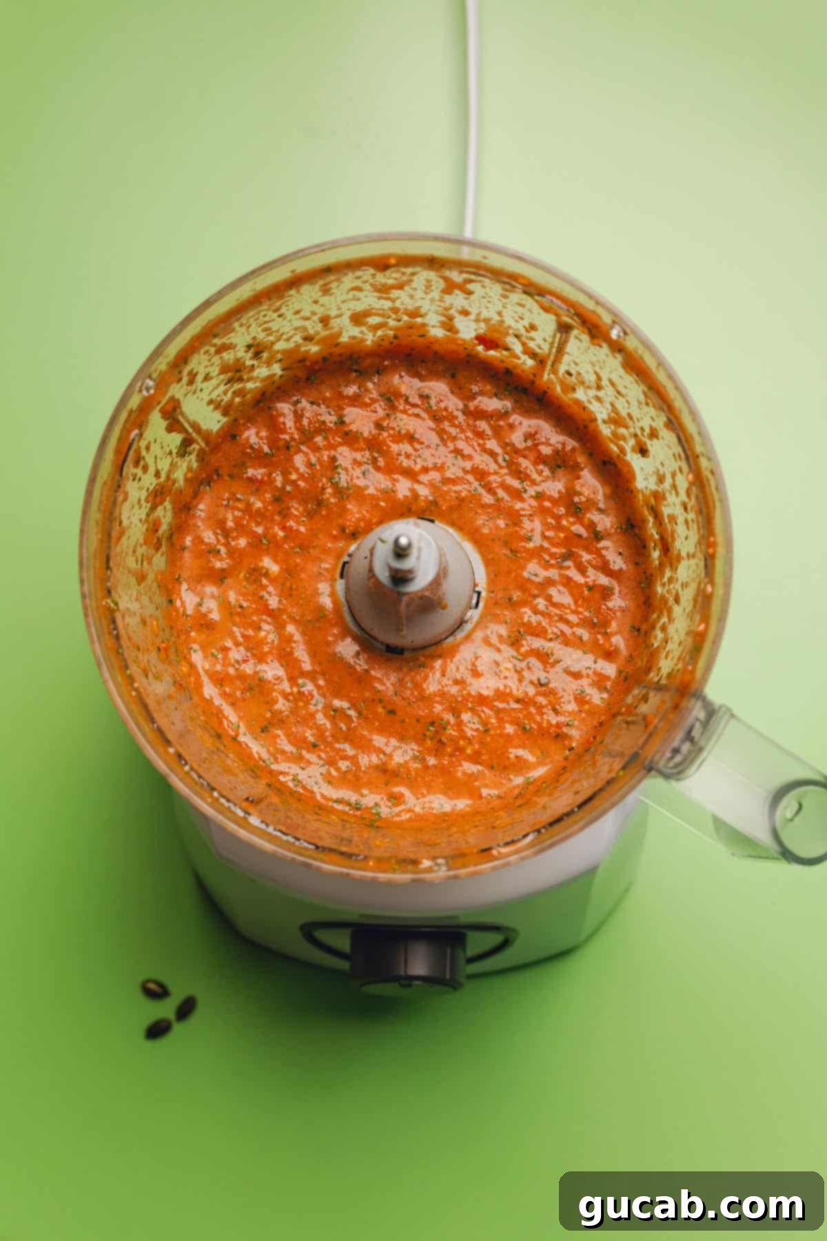 pepita salsa in a food processor. 
