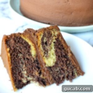 gluten free marble cake slice