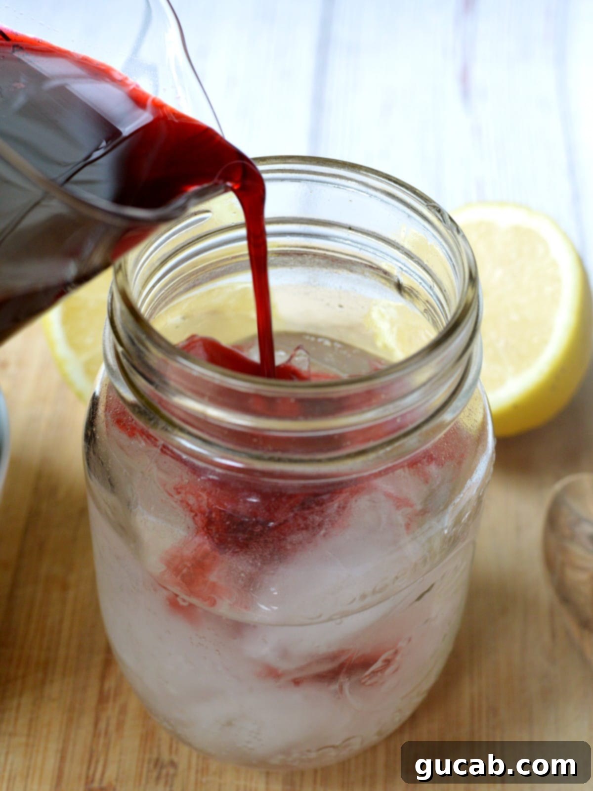 blackberry simple syrup and water
