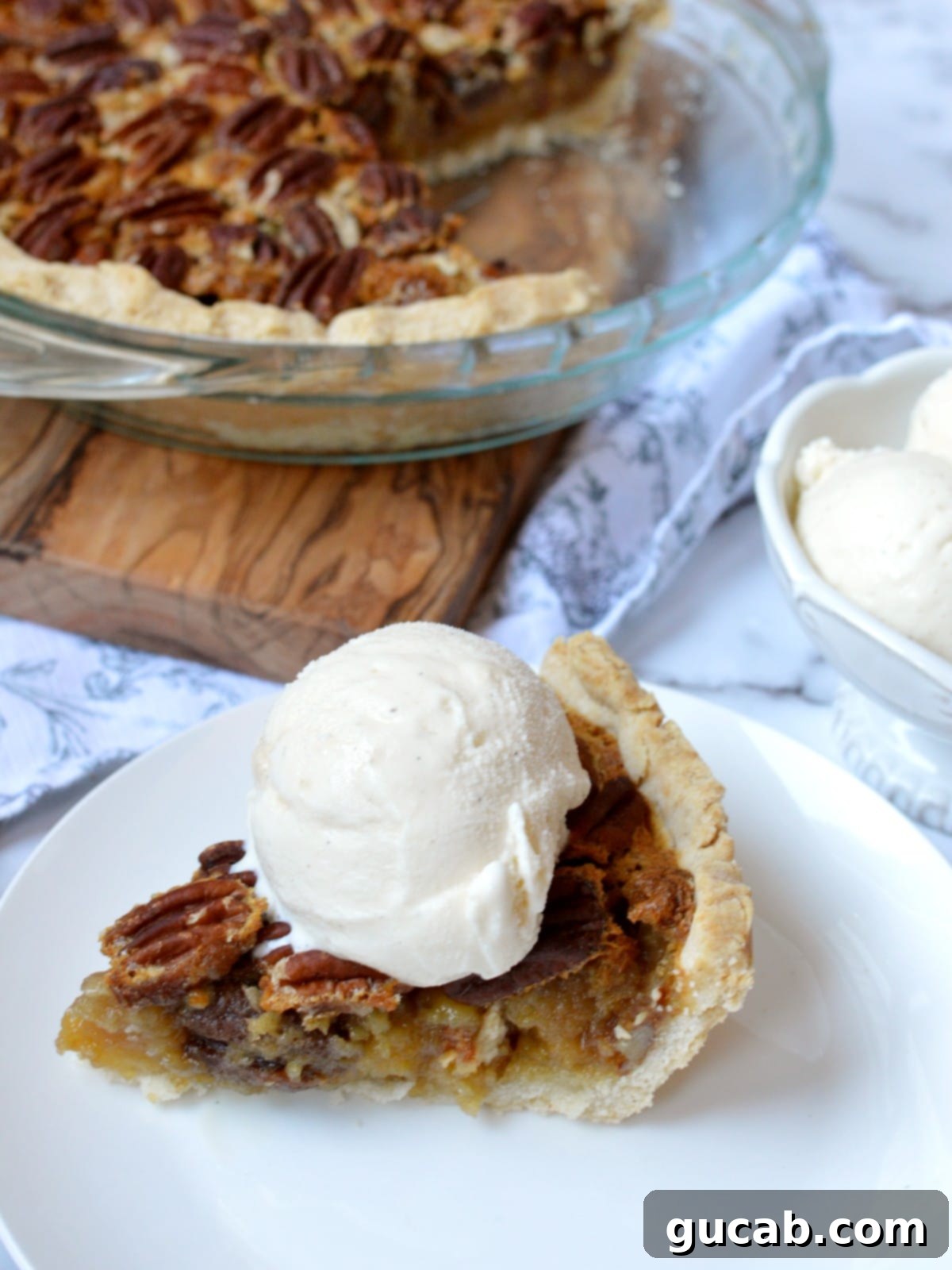 Decadent Gluten-Free Pecan Pie 3 a slice of gluten free pecan pie