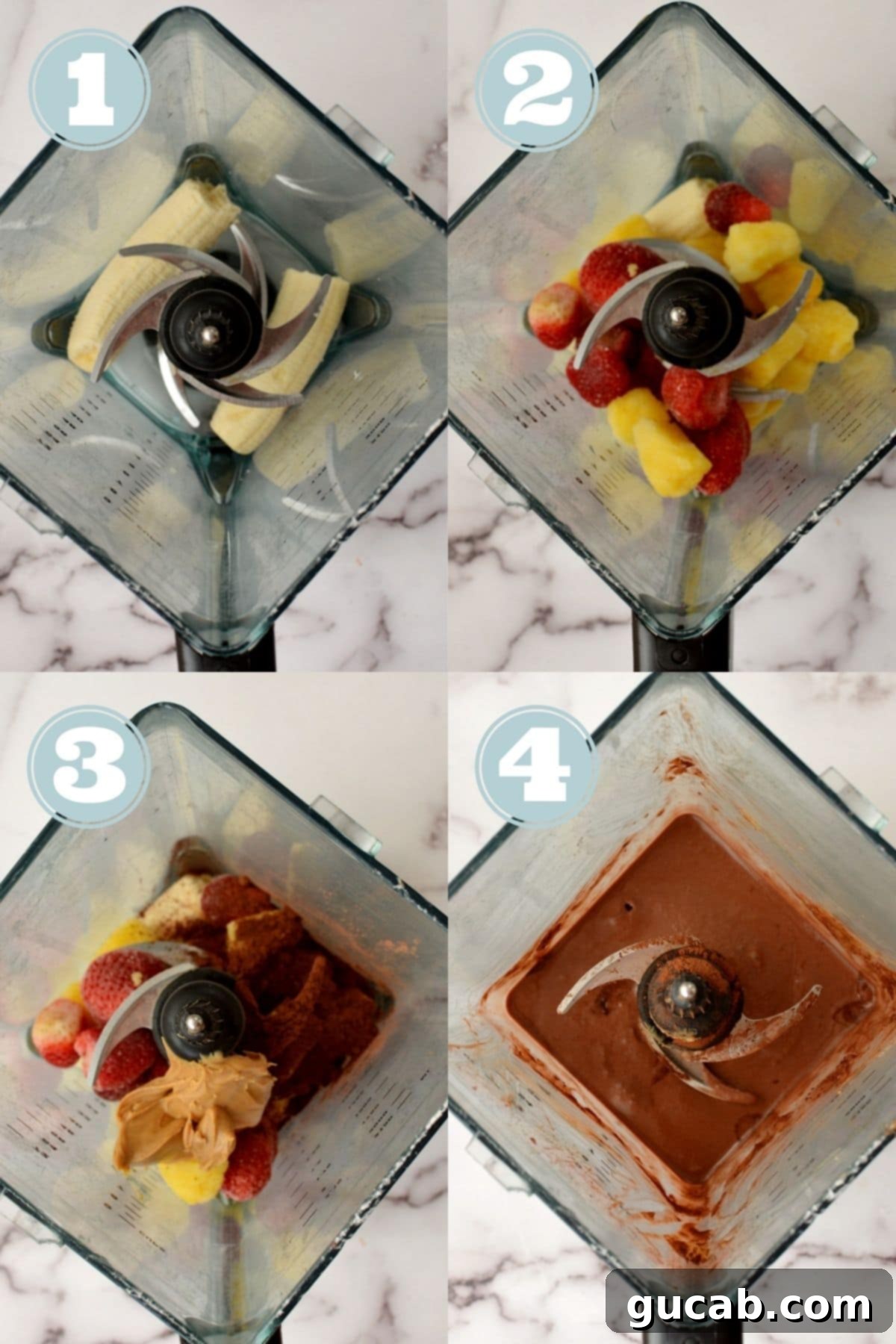 how to make a chocolate pineapple smoothie