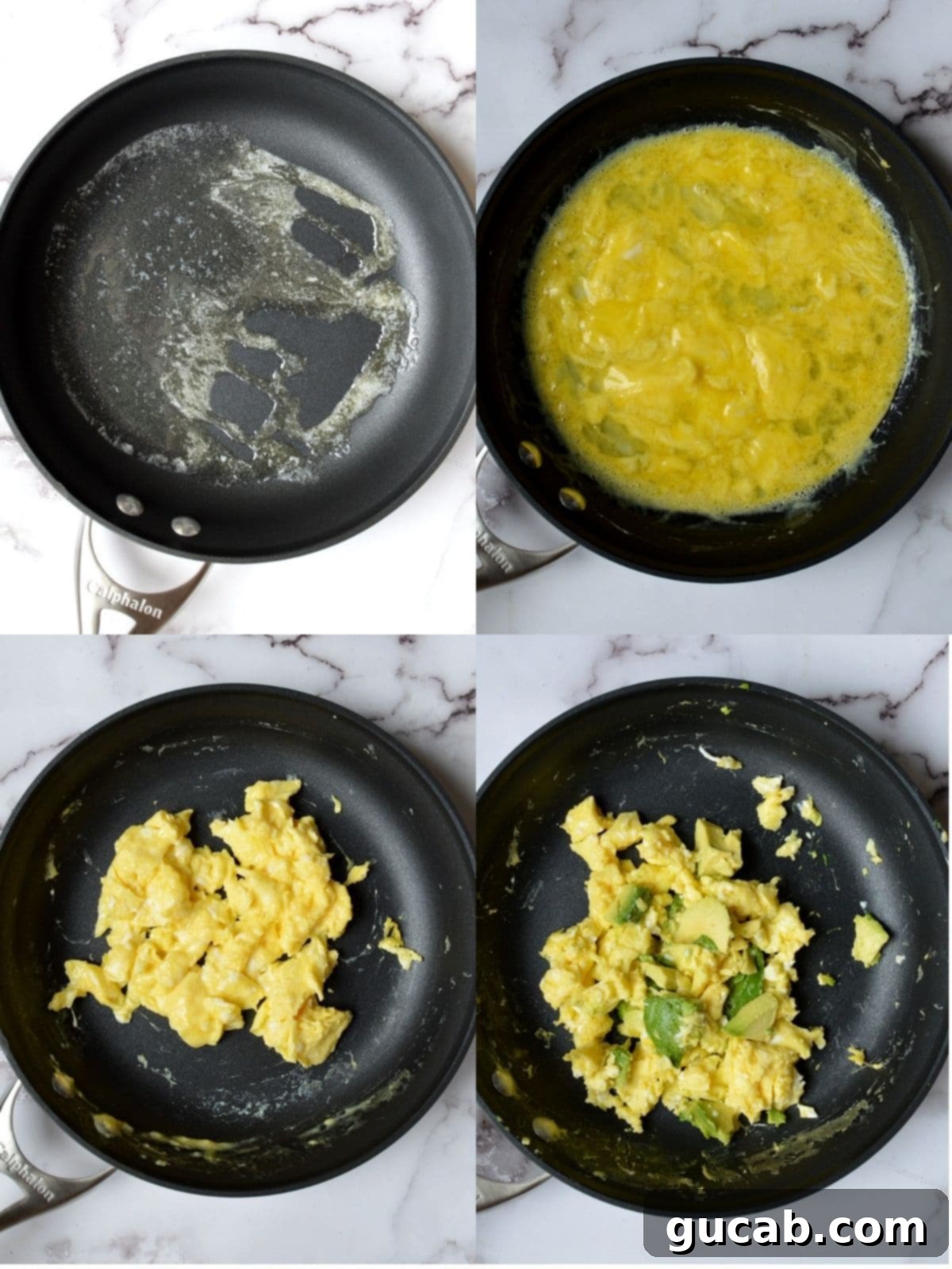 Step-by-step guide to making avocado scrambled eggs