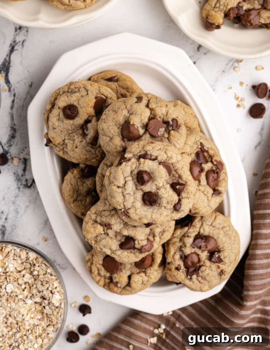 gluten free chocolate chip cookies on a plate. 